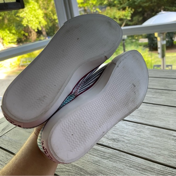 Brooks Brothers + Sperry Striped Slip-On Shoes with Logo Mens 8 Womens 9.5 - Picture 9 of 9